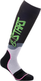ALPINESTARS MX Plus-2 Socks - Black/Green/Pink Fluorescent - Large 4701920-1669-L