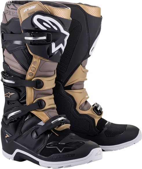 ALPINESTARS Tech 7 Enduro Drystar? Boots - Black/Gray/Gold - US 12 / EU 47 2012620-1959-12