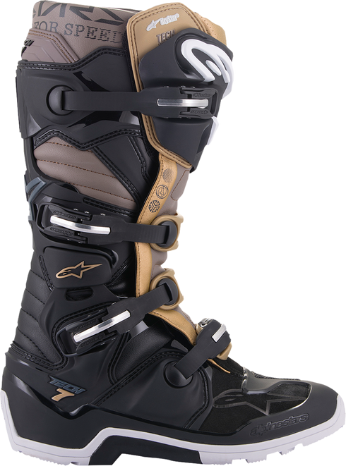 ALPINESTARS Tech 7 Enduro Drystar? Boots - Black/Gray/Gold - US 13 / EU 48 2012620-1959-13