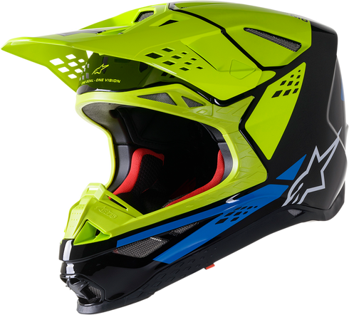 ALPINESTARS Supertech M8 Helmet - Factory - Black/Yellow/Blue - Medium 8302922-1578-MD