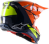 ALPINESTARS Supertech M8 Helmet - Factory - Blue/Orange/Yellow - Large 8302922-7445-LG