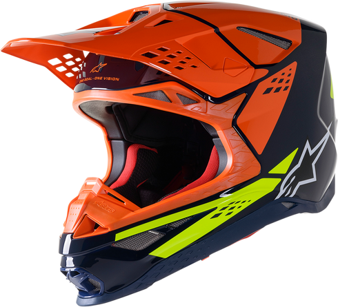 ALPINESTARS Supertech M8 Helmet - Factory - Blue/Orange/Yellow - Medium 8302922-7445-MD