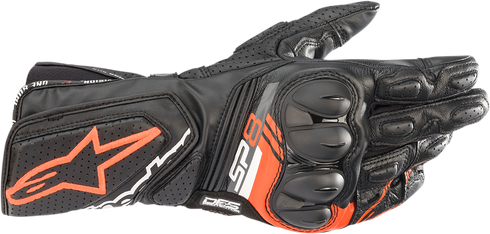 ALPINESTARS SP-8 V3 Gloves - Black/Fluo Red - Large 3558321-1030-L