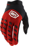 100% Youth Airmatic Gloves - Red/Black - Large 10001-00010