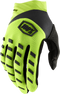 100% Youth Airmatic Gloves - Fluo Yellow/Black - Large 10001-00006
