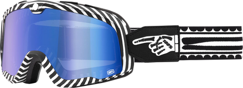 100% Barstow Goggle - Death Spray - Blue Mirror Lens 50000-00002