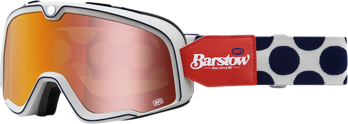 100% Barstow Goggle - Hayworth - Red Mirror Lens 50000-00004