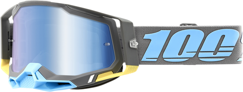 100% Racecraft 2 Goggle - Trinidad - Blue Mirror Lens 50010-00008