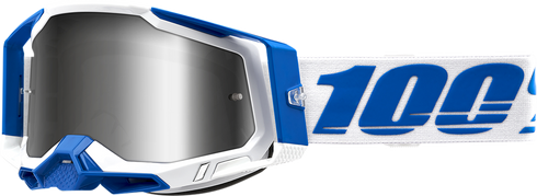 100% Racecraft 2 Goggle - Isola - Flash Silver Mirror Lens 50010-00005