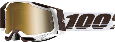 100% Racecraft 2 Goggle - Snowbird - True Gold Mirror Lens 50010-00007