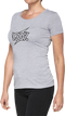 100% Women's Fioki T-Shirt - Heather Gray - Small 28107-188-10