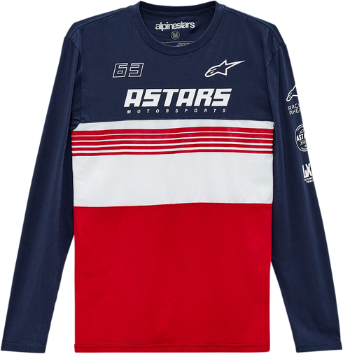 ALPINESTARS ALPINESTARS Turbo Long-Sleeve T-Shirt - Navy/Red - XL 1213711117030XL - 3030-20858