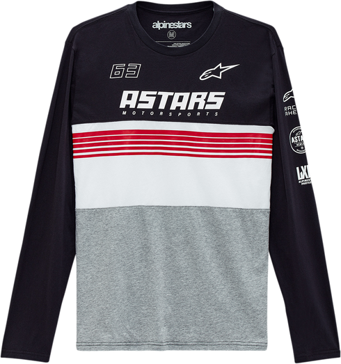 ALPINESTARS ALPINESTARS Turbo Long-Sleeve T-Shirt - Black/Heather Gray - XL 1213711111028XL - 3030-20862