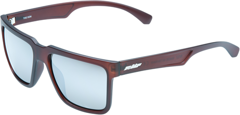 FMF The Don Sunglasses - Matte Crystal Rootbeer - Silver Mirror Lens F-61506-252-01