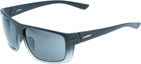 FMF Pit Stop Sunglasses - Matte Black Fade - Smoke Lens F-61507-102-01