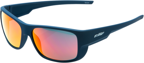 FMF Throttle Sunglasses - Matte Petrol Blue - Red Mirror Lens F-61501-251-01