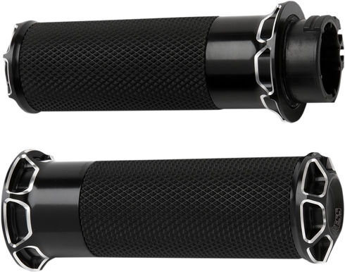 ARLEN NESS Beveled Grips - TBW - Black 07-329