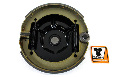 V-Twin Rear Mechanical Brake Backing Plate Kit Black - 22-0041