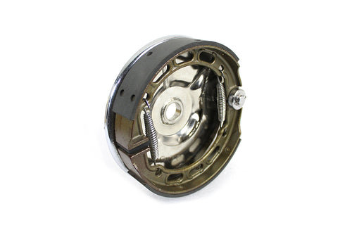 V-Twin Rear Mechanical Brake Backing Plate Kit Chrome - 22-0074