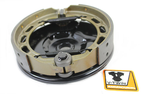 V-Twin Rear Mechanical Brake Backing Plate Kit Black - 22-0075