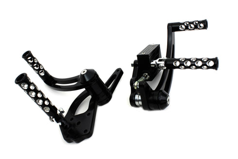 V-Twin Black Forward Control Kit - 22-0110