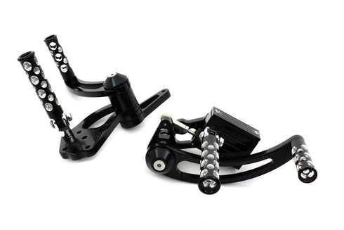 V-Twin Black Forward Control Kit - 22-0110