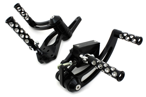 V-Twin Black Forward Control Kit - 22-0110