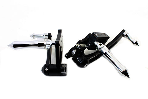 V-Twin Black Billet Extended Forward Control Set - 22-0125