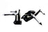 V-Twin Black Billet Extended Forward Control Set - 22-0125