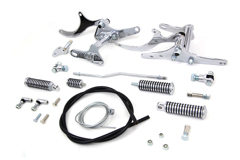 V-Twin Partial Forward Control Kit Chrome - 22-0406