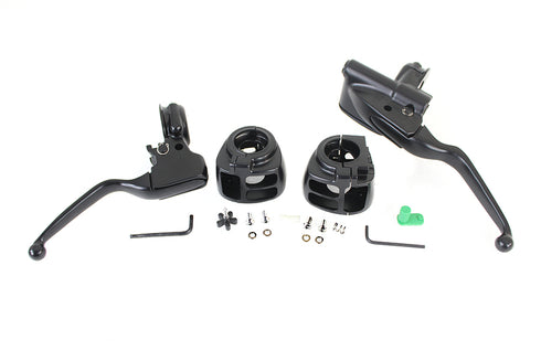 V-Twin Handlebar Control Kit Black - 22-0601