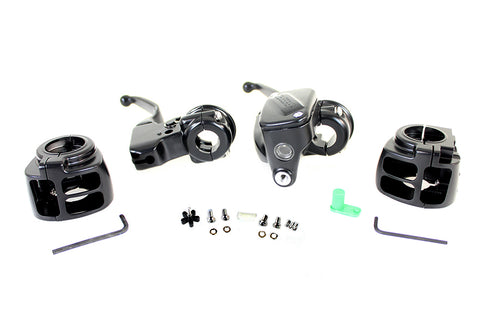 V-Twin Handlebar Control Kit Black - 22-0601