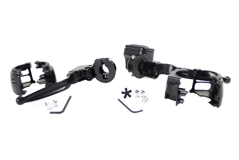 V-Twin Handlebar Control Kit Black - 22-0603