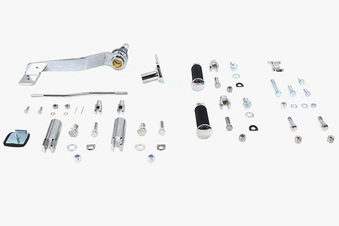 V-Twin Rigid Forward Brake Pedal Kit Chrome - 22-0672