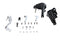 V-Twin FLST Forward Control Conversion Kit Chrome - 22-0679
