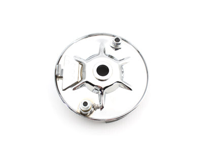 V-Twin Rear Mechanical Brake Backing Plate Kit Chrome - 22-0708