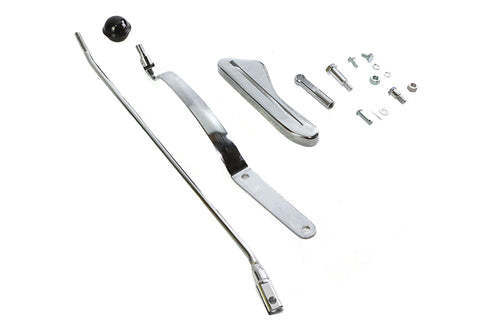 V-Twin Chrome Tank Hand Shifter Control Kit - 22-0725
