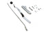 V-Twin Chrome Tank Hand Shifter Control Kit - 22-0725