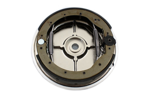 Motorshop Chrome Rear Brake Backing Plate Kit - 22-0730
