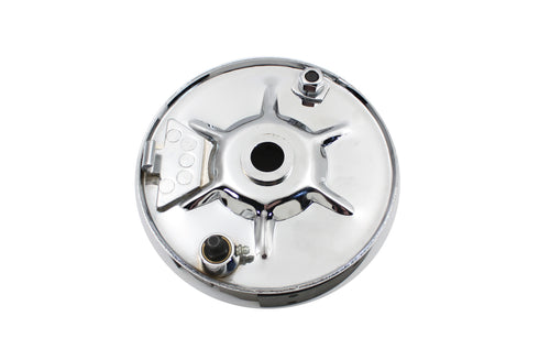 V-Twin Rear Mechanical Brake Backing Plate Kit Chrome - 22-0745