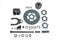 V-Twin Edart Rear Sprocket Caliper Kit - 22-0773