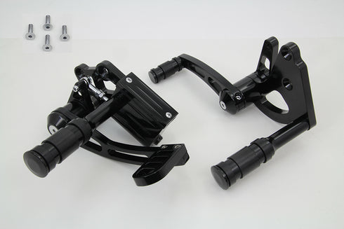 V-Twin Billet Forward Control Kit Black - 22-0782