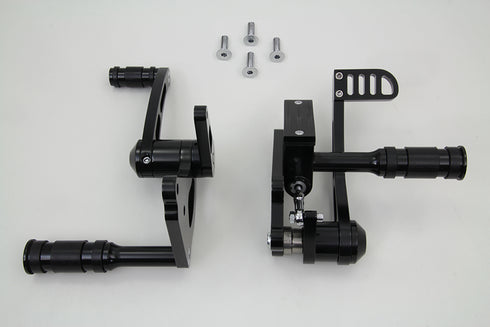 V-Twin Billet Forward Control Kit Black - 22-0782