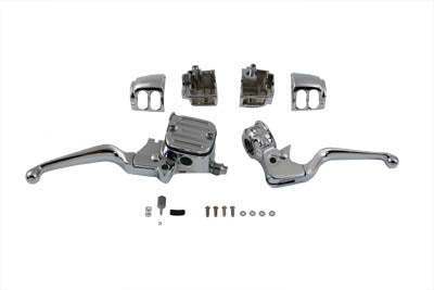 V-Twin Contour Style Dual Disc Handlebar Control Kit - 22-0803