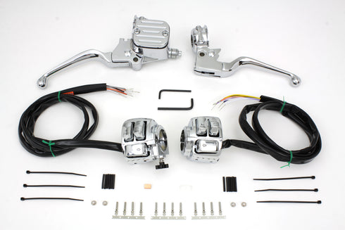 V-Twin Chrome Handlebar Control Kit - 22-0823