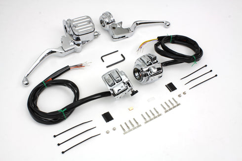 V-Twin Chrome Handlebar Control Kit - 22-0823
