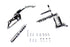 V-Twin Billet Forward Control Kit Chrome - 22-0827