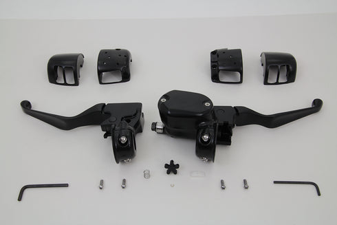 V-Twin Handlebar Control Kit Black - 22-0835