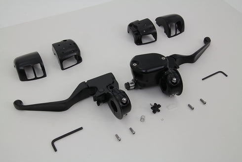 V-Twin Handlebar Control Kit Black - 22-0835