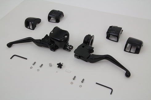 V-Twin Handlebar Control Kit Black - 22-0836